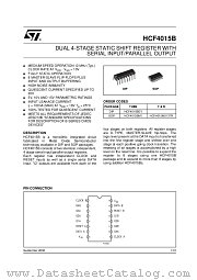 HCF4015 datasheet pdf ST Microelectronics