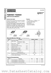 FQI5N20TU datasheet pdf Fairchild Semiconductor
