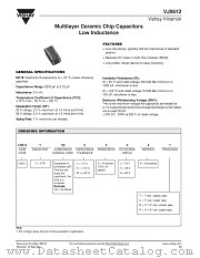 VJ0612 datasheet pdf Vishay