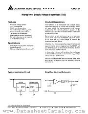 CM3404-40ST datasheet pdf California Micro Devices Corp