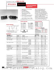 PT6305C datasheet pdf Texas Instruments