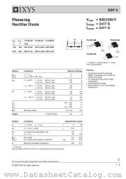 DSP8-08AS datasheet pdf IXYS