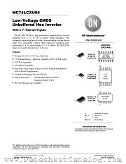 MC74LCXU04 datasheet pdf ON Semiconductor