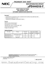 UPD444016G5-10Y-7JF datasheet pdf NEC