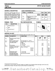 BT131-600D datasheet pdf Philips