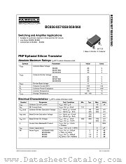 BC856AMTF datasheet pdf Fairchild Semiconductor