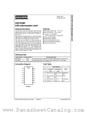 CD4724BCM datasheet pdf Fairchild Semiconductor
