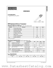 KSC5019MTA datasheet pdf Fairchild Semiconductor
