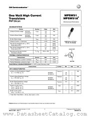 MPSW51A datasheet pdf ON Semiconductor