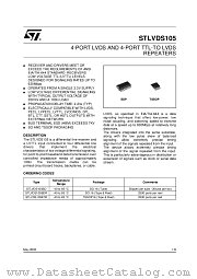 STLVDS105B datasheet pdf ST Microelectronics