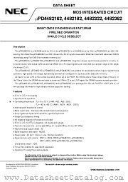 UPD4482162GF-A60 datasheet pdf NEC
