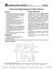 CM3131-11SH datasheet pdf California Micro Devices Corp