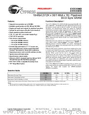 CY7C1387D-167AXC datasheet pdf Cypress