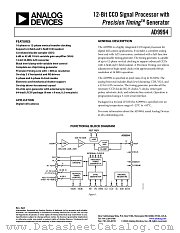 AD9994BCPZ datasheet pdf Analog Devices