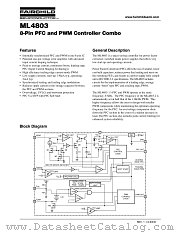 ML4803CP2 datasheet pdf Fairchild Semiconductor