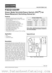 FSCQ1565RP datasheet pdf Fairchild Semiconductor