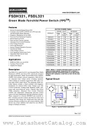 FSDL321 datasheet pdf Fairchild Semiconductor