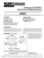 LP02U05S09K datasheet pdf C&D Technologies