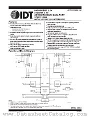 IDT70T633S10BF datasheet pdf IDT