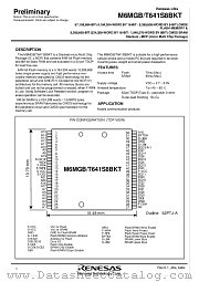M6MGB641S8BKT datasheet pdf Renesas