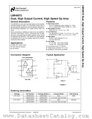 LMH6672MAX datasheet pdf National Semiconductor