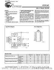CY7C147-25LCB datasheet pdf Cypress