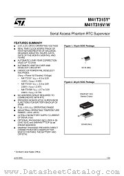 M41T315V-85MH6F datasheet pdf ST Microelectronics