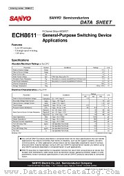 ECH8611 datasheet pdf SANYO