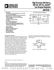 ADP3330ART-3.3-RL7 datasheet pdf Analog Devices