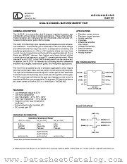 ALD1101ASA datasheet pdf Advanced Linear Devices