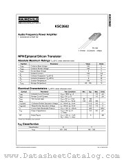 KSC2682OS datasheet pdf Fairchild Semiconductor