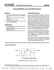CM1406-04DE datasheet pdf California Micro Devices Corp