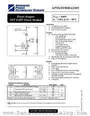 APTGF150DA120T datasheet pdf Advanced Power Technology