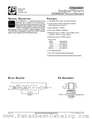 ICS840021 datasheet pdf Texas Instruments