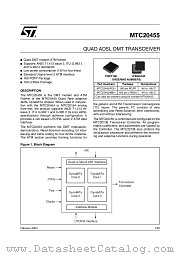 MTC20455-DQ-I1 datasheet pdf ST Microelectronics