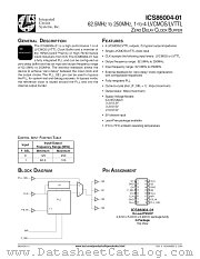 ICS86004-01 datasheet pdf Texas Instruments