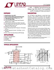 LTC3458 datasheet pdf Linear Technology