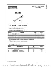 PN5138_D75Z datasheet pdf Fairchild Semiconductor
