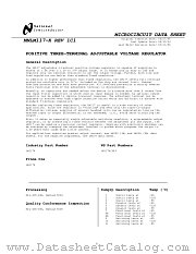 LM117H MD8 datasheet pdf National Semiconductor