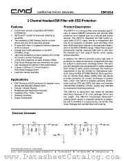 CM1414 datasheet pdf California Micro Devices Corp