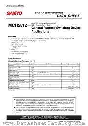 MCH5812 datasheet pdf SANYO