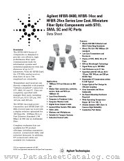 HFBR-2416TC datasheet pdf Agilent (Hewlett-Packard)