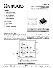 ATA00501 datasheet pdf Anadigics Inc