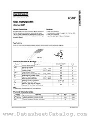 SGL160N60UFDTU datasheet pdf Fairchild Semiconductor