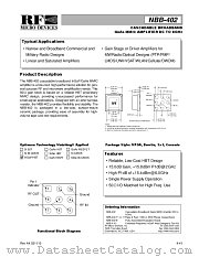 NBB-402 datasheet pdf RF Micro Devices