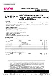 LA6574H datasheet pdf SANYO