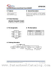 AF4910N datasheet pdf Anachip
