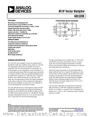 ADL5390-EVAL datasheet pdf Analog Devices
