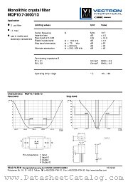 MQF10.7-3000/13 datasheet pdf Vectron