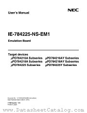 IE-784225-NS-EM1 datasheet pdf NEC